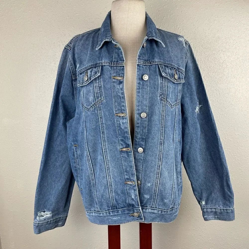 Five by Five Denim Jacket Size XL EUC